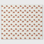 Christmas Truck White Cadeaupapier (Vlak)