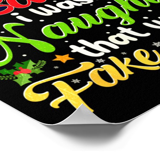 Christmas Trump Dear Santa Fake News Funny Xmas Me Poster (Hoek)