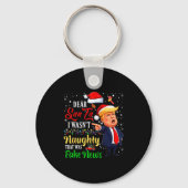 Christmas Trump Dear Santa Fake News Funny Xmas Me Sleutelhanger (Voorkant)