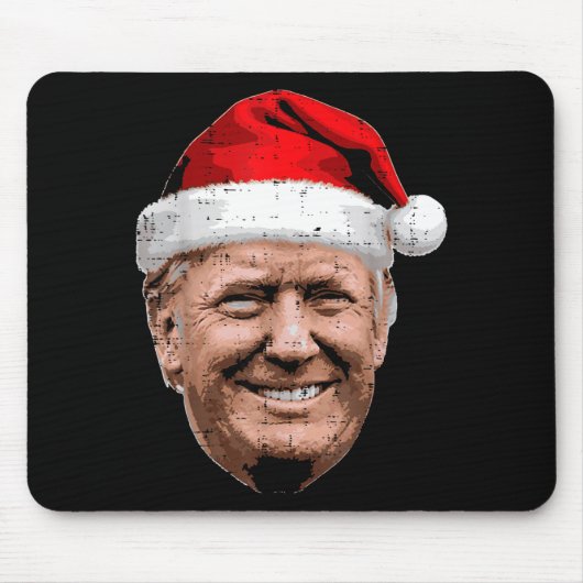 Christmas Trump Face Santa Funny Xmas Meme Men Wom Muismat (Voorkant)