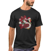 Christmas Turkey Patchwork T-Shirt