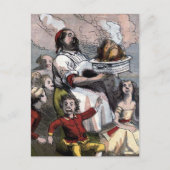 "Christmas Turkey" Vintage Illustration Feestdagenkaart (Voorkant)