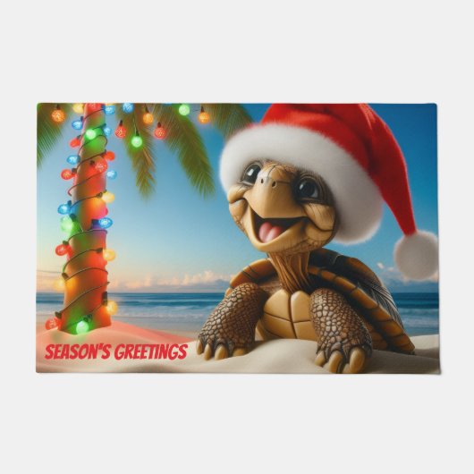Christmas Turtle Deurmat (Voorkant)
