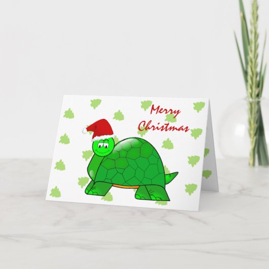 Christmas Turtle Kaart (Voorkant)