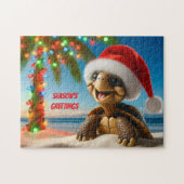 Christmas Turtle Legpuzzel (Horizontaal)