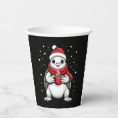 Christmas Turtle with Santa Hat Coffee Lover Funny Papieren Bekers (Voorkant)