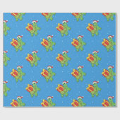 Christmas turtle with the gift cadeaupapier (Vlak)