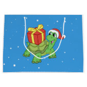 Christmas turtle with the gift groot cadeauzakje (Voorkant)