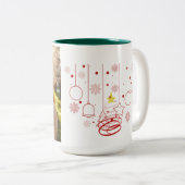 Christmas Tweekleurige Koffiemok (Voorkant rechts)