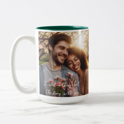 Christmas Tweekleurige Koffiemok (Links)