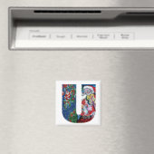 CHRISTMAS U BRIEF / SANTA MET VIOLIN MONOGRAM MAGNEET (Insitu (Vaatwasser))