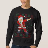 Christmas Ugly Sweater Dabbing Santa Claus With Xm (Voorkant)