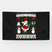 Christmas Ugly Sweater Kenosha Wisconsin Spandoek (Horizontaal)