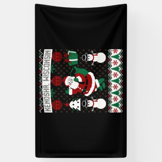 Christmas Ugly Sweater Kenosha Wisconsin Spandoek (Verticaal)