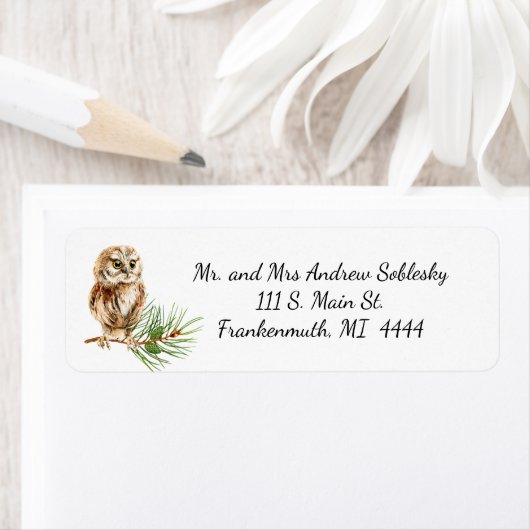 Christmas Uil retour adres label (Insitu)