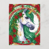 Christmas Unicorn Briefkaart (Voorkant)