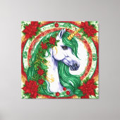 Christmas Unicorn Canvas Afdruk (Voorkant)