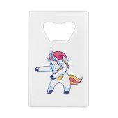 Christmas Unicorn Creditkaart Flessenopener (Achterkant)