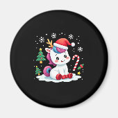 Christmas Unicorn Cute Magical Xmas Toddler Girls  Magneet (Voorkant)