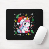 Christmas Unicorn Cute Magical Xmas Toddler Girls Muismat (Met muis)