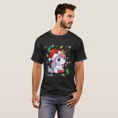 Christmas Unicorn Cute Magical Xmas Toddler Girls  T-shirt (Voorkant volledig)