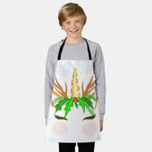 Christmas Unicorn Face Schort (Gedragen)