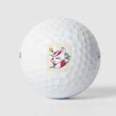Christmas Unicorn Golfballen (Voorkant)