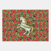 Christmas Unicorn Inpakpapier Vel (Voorkant 2)