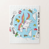Christmas Unicorn Legpuzzel (Verticaal)
