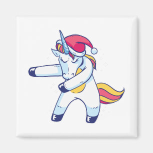 Christmas Unicorn Magneet