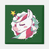 Christmas Unicorn Magneet (Voorkant)