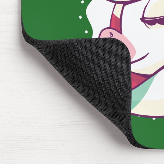 Christmas Unicorn Muismat (Hoek)