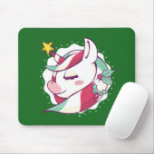 Christmas Unicorn Muismat (Met muis)