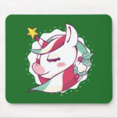 Christmas Unicorn Muismat (Voorkant)