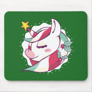 Christmas Unicorn Muismat