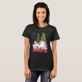 Christmas Unicorn Nope Tree  Unicorn   Xmas T-shirt (Voorkant volledig)