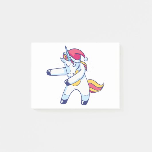 Christmas Unicorn Post-it® Notes (Voorkant)