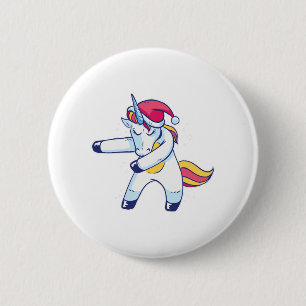 Christmas Unicorn Ronde Button 5,7 Cm