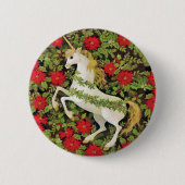 Christmas Unicorn Ronde Button 5,7 Cm (Voorkant)