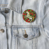 Christmas Unicorn Ronde Button 5,7 Cm (In situ)