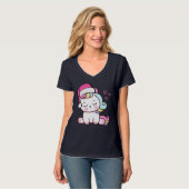 Christmas Unicorn T-shirt (Voorkant volledig)