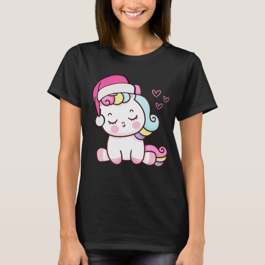 Christmas Unicorn T-shirt (Voorkant)
