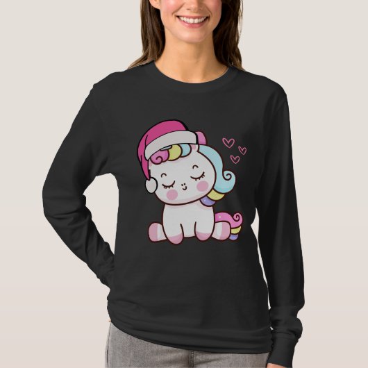 Christmas Unicorn T-shirt (Voorkant)