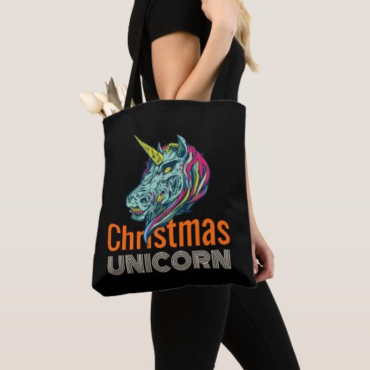 Christmas Unicorn Tote Bag (Dichtbij)