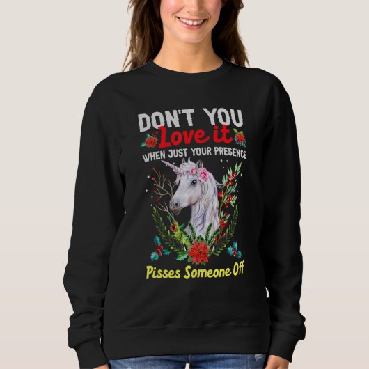Christmas Unicorn Trui (Voorkant)