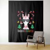 Christmas Unicorn Wandkleed (In situ)