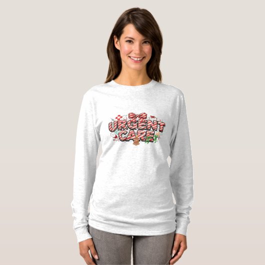 Christmas Urgent Care Long Sleeve  T-shirt (Voorkant volledig)