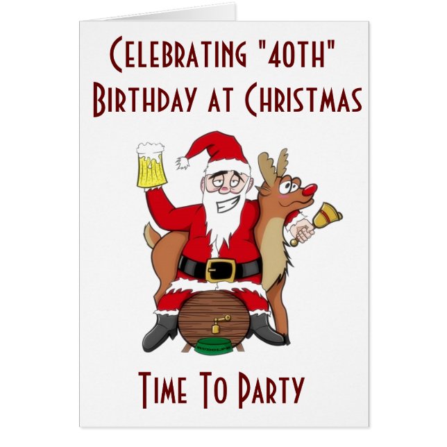 CHRISTMAS & UW **40e BIRTHDAY* PARTIJTIJD (Voorkant)