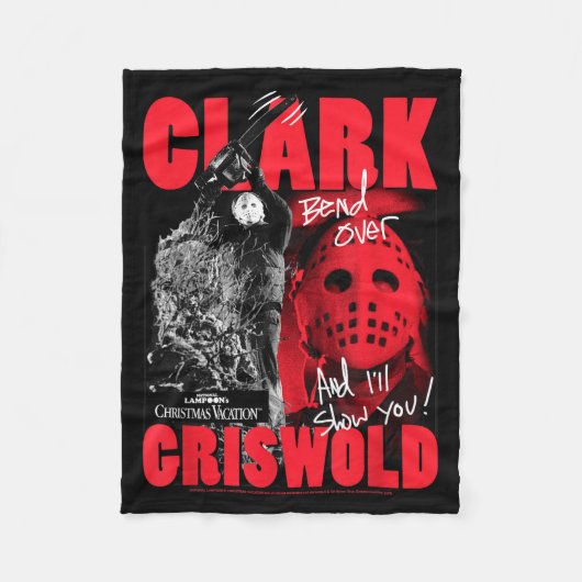 Christmas Vacation Clark Griswold Hockey Mask Holi Fleece Deken (Voorkant)