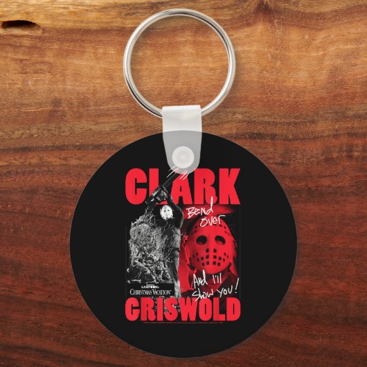 Christmas Vacation Clark Griswold Hockey Mask Holi Sleutelhanger (Voorkant)